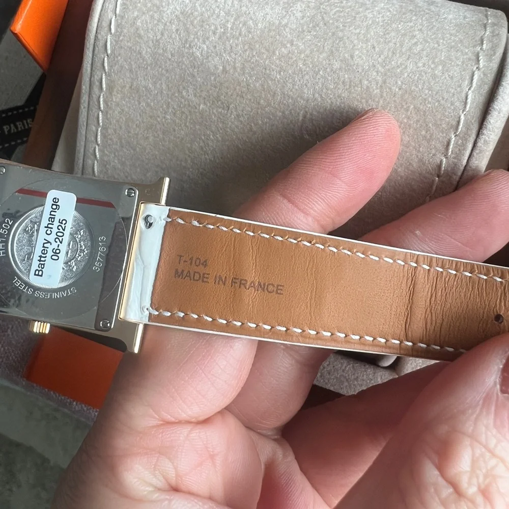 Brand new hermes heure H diamond watch rose gold - Picture 8 of 11